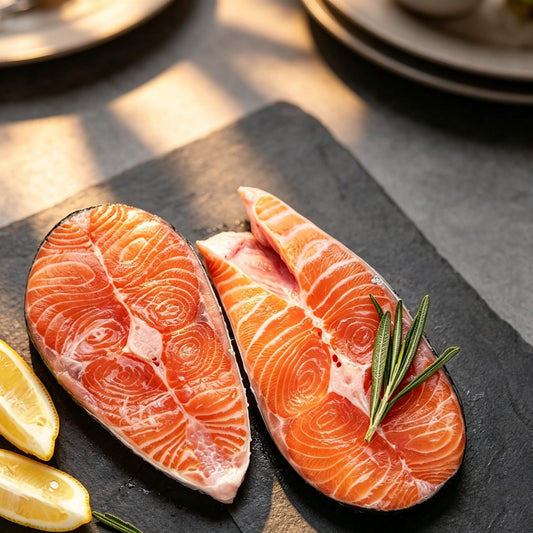 Frozen Atlantic Salmon Tail Steaks